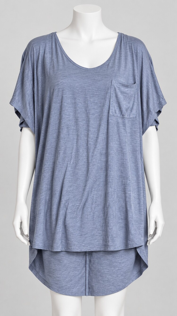 Faded Glory Women's 3X Short Sleeve Polyester-Rayon-Spandex Top
